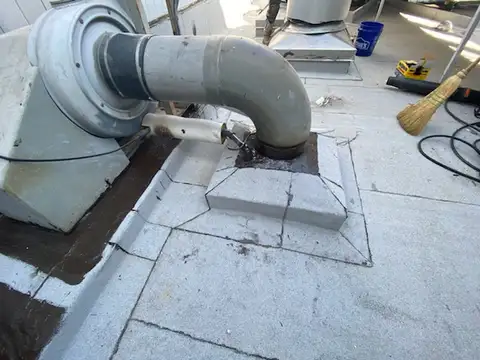 Roof detail on a D C United Roofing project