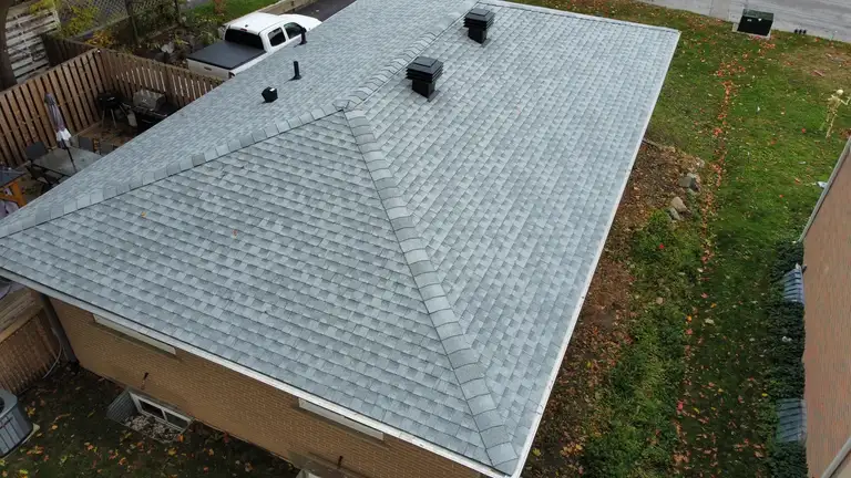 A finished roof by D C United Roofing in Barrie